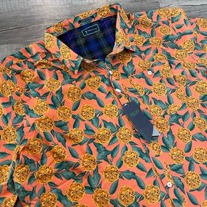 William Murray Golf Shirt with Floral Pattern